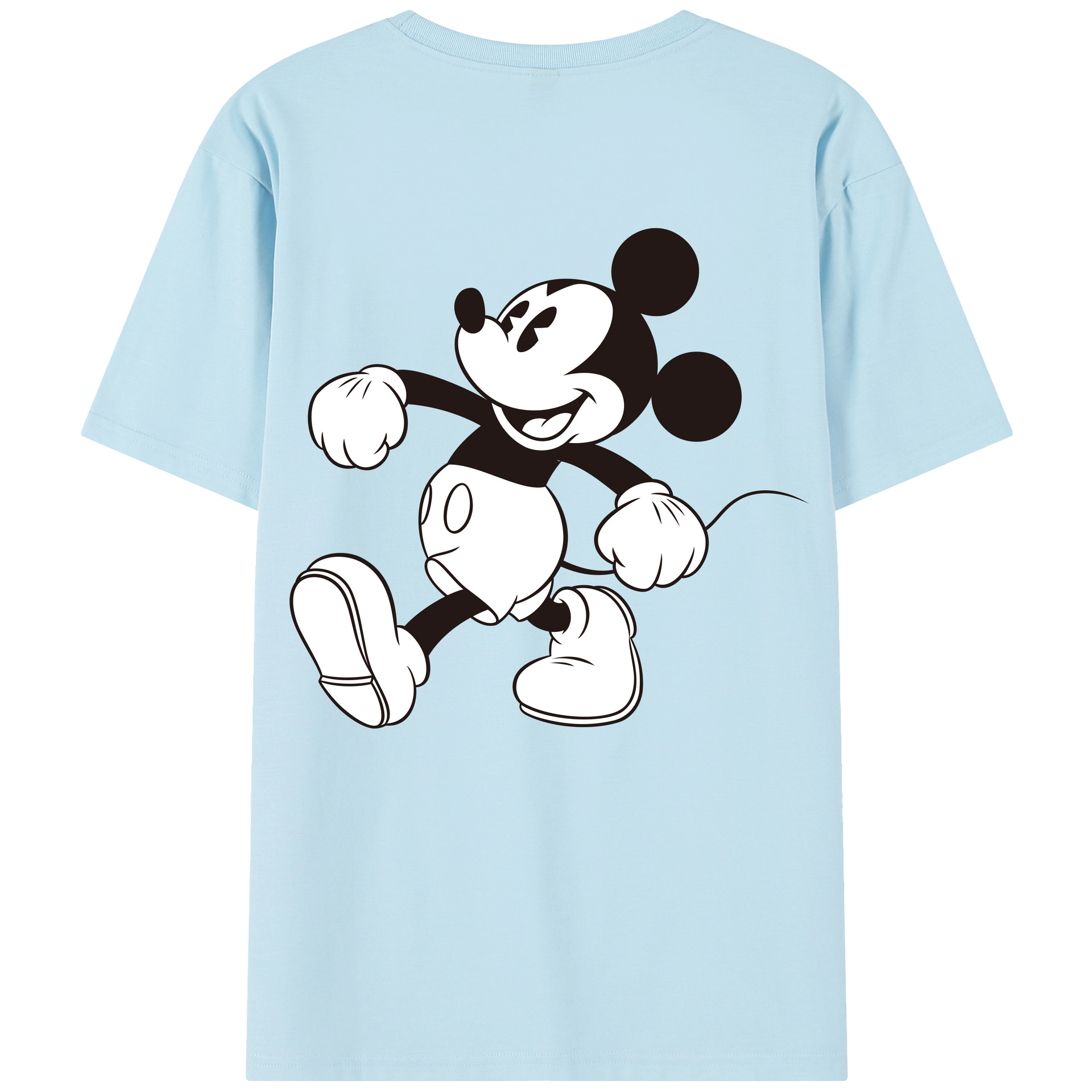 （画像用） ミッキーマウス Mickey Mouse 綿100％半袖Tシャツ（背面プリント）